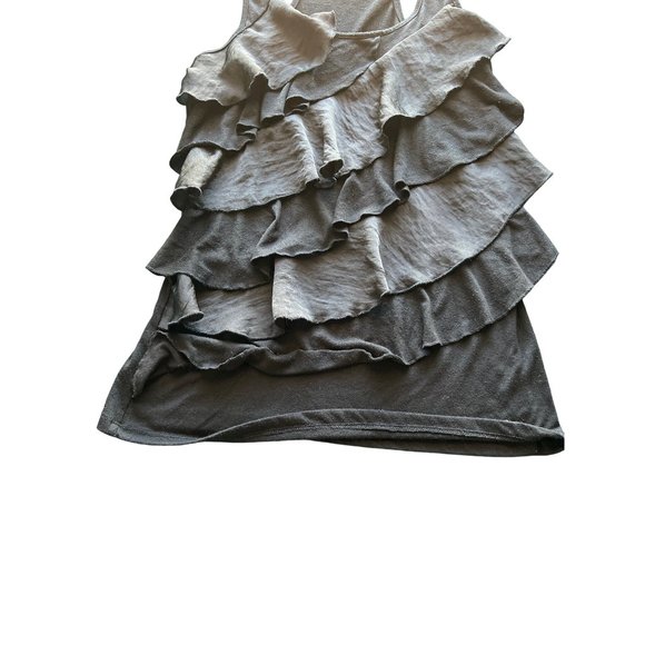 💙💛💛Eye Lash Couture Ruffle  Shirt M 💙💛💛 - Picture 2 of 8